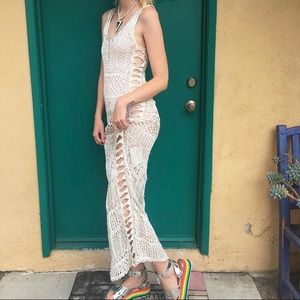 White woven Tularosa maxi dress